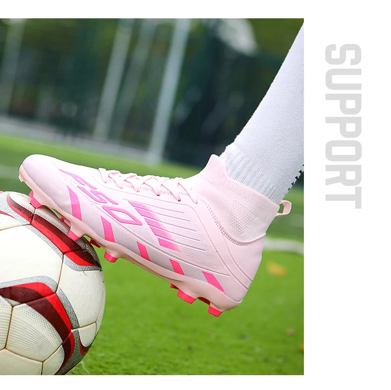 New Men Football Boots Non-Slip Boys Grass Cleats High-quality Match Soccer Shoes Hot-selling Sneakers Outdoor High-top Light