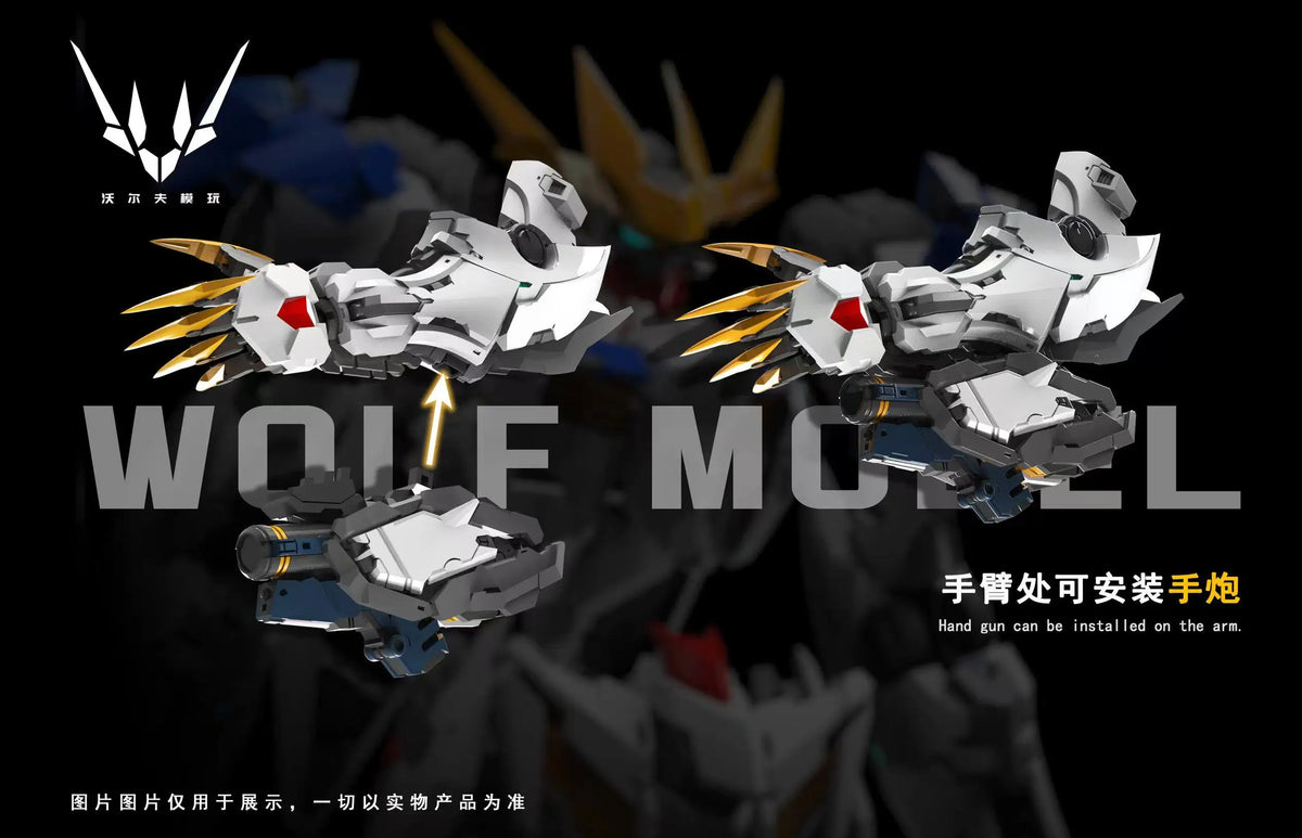 In Stock WOLF Second Batch of Repaired Version Model 1/100 MG Barbatos Wolf King GK Assembled Model Kit Movable Doll Robot