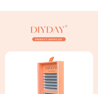 DIYDAY Narrow Anime Spire Lashes Premade Fans for Eyelash Extension Comic Spike False Mink Lashes Daily Natural Makeup Tool