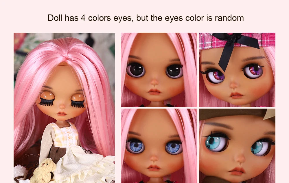 ICY DBS Blyth 1/6 Doll Set tan Skin Long Eyelashes Sleepy Eyes BJD Doll Set SD