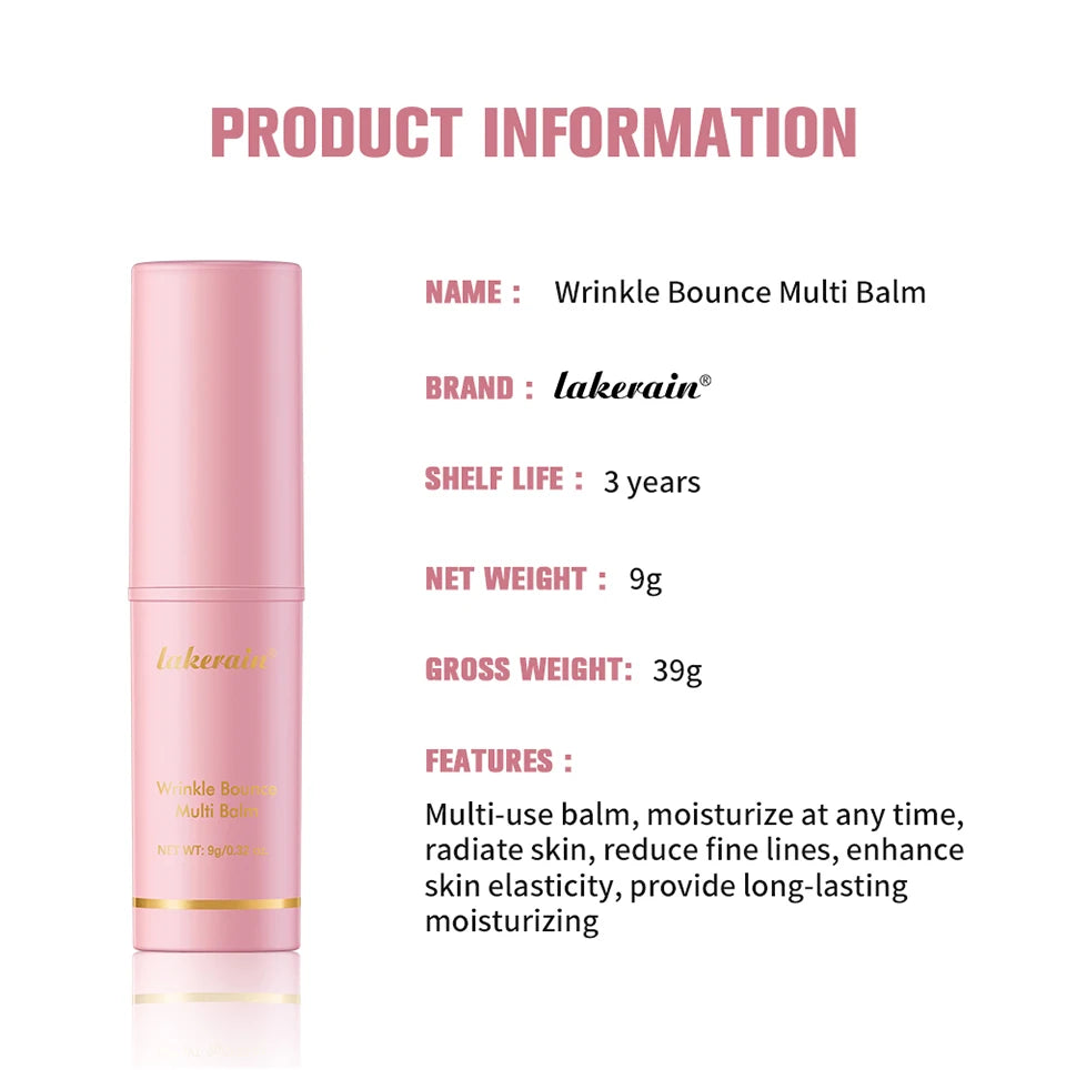 Moisturizing Wrinkle Bounce Multi Balm Stick Deep Hydrating Facial Skin Long-lasting Brightening Collagen Cream Korean Cosmetics