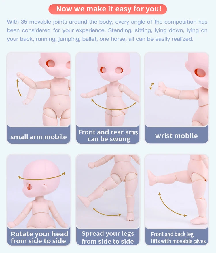 DBS DREAM FAIRY Maytree OB11 doll 13 ball joint body eyeball head hand collectible toy SD gift BJD