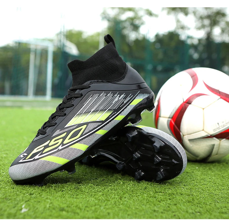 New Men Football Boots Non-Slip Boys Grass Cleats High-quality Match Soccer Shoes Hot-selling Sneakers Outdoor High-top Light