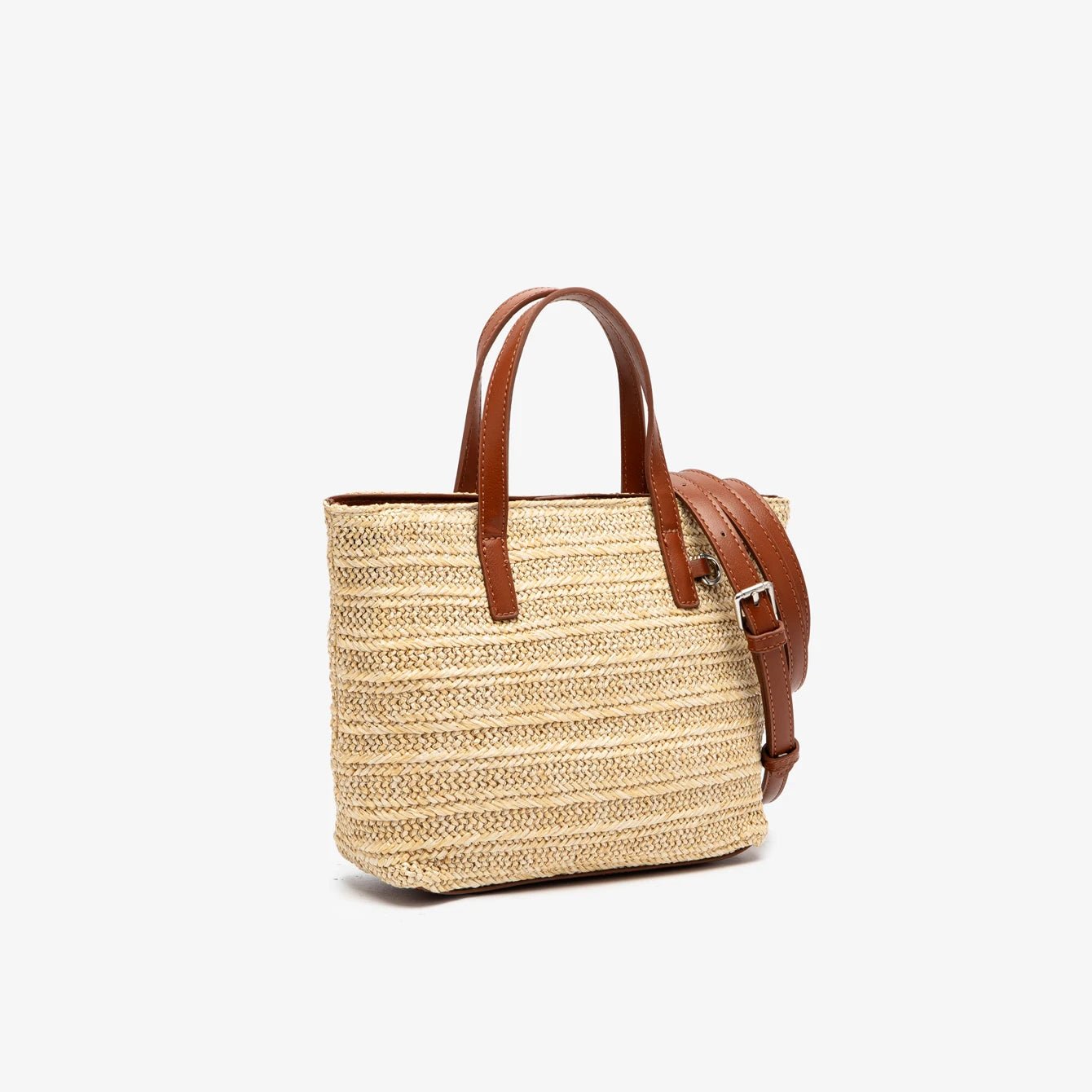 Women's Straw Tote Bag – Large Capacity Beach & Shopper Bag, 2 Colors, 2 Sizes - TRYSHOPPY