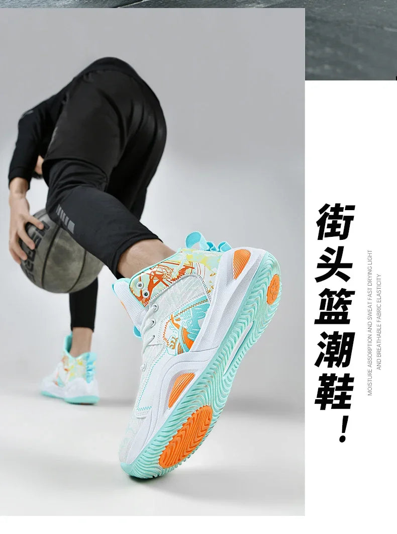 Men Basketball Shoes Trainer Unisex Breathable Athletic Sneakers Light Non-slip High Quality Unisex Outdoor Women Sports Shoes