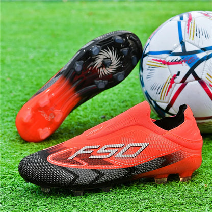 New Men Soccer Shoes Match Adult Cleats Football Boots Breathable Non Slip Training Outdoor Sport Boys Long Spikes Comfortable