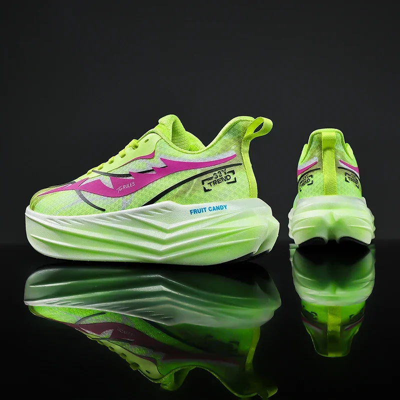 Men's Running Shoes Breathable Couple Trainer Race Luxury shoes Sneakers Mesh Outdoor Non-Slip Jogging Cushioning Off-road Shoes
