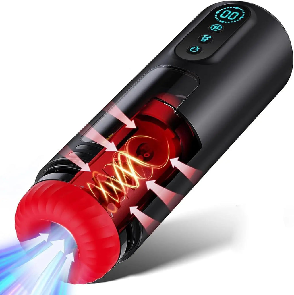 Male Masturbator Penis Pump - Automatic Men's Sex Toys with Sucking & Vibration Mode Stroker Pocket Pussy Hands Free Sex Machine