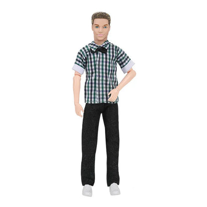 30cm Fashion Ken Doll Full Set 1/6 Multi Jonts Movable Boyfriend with Clothes Suit Children Dress Up Toys