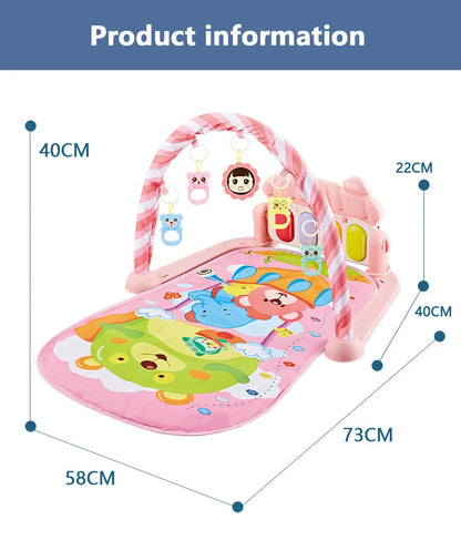 Baby Gyms & Playmats 5 In 1 Baby Gym Play Mat Non-Slip Playmat Baby Tummy Time Mats With Colorful Toys And Music For 0-36 Months