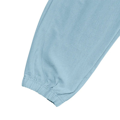 Amazon Cross-Border Cotton and Linen Tied Feet Multi-Pocket Tether Solid Color Loose Drawstring Trousers