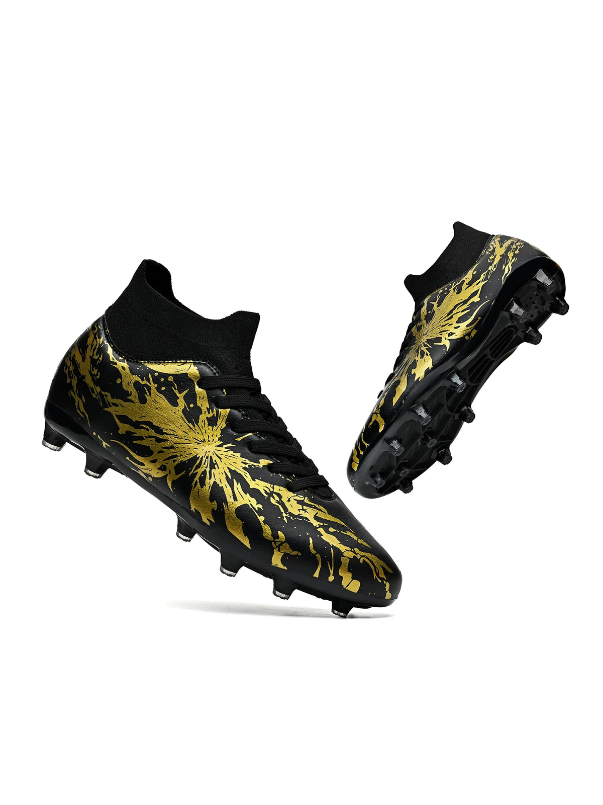 Match Focused AG FG Soccer Shoes High Density PU Fabric Solid TPU Stud Sturdy Structure For Amateur Natural Grass Competitions