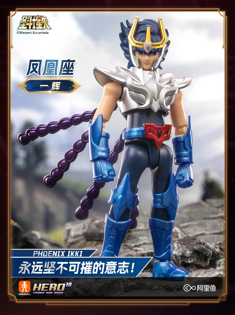 Blokees Galaxy Version Gold Saint Action Figure Libra Dohko Sagittarius Champion Seiya Mu Aiolia Assembly Toys Children Gift