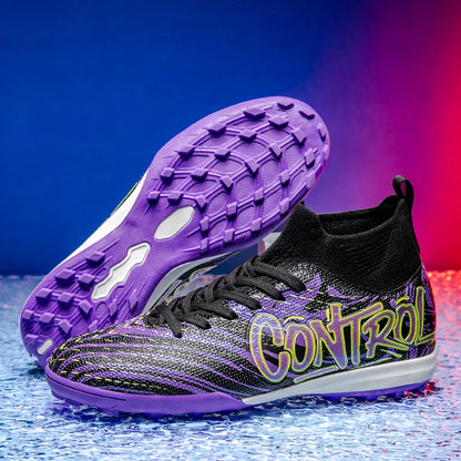 New Men Soccer Shoes Football Boots High-quality Indoor Sports Shoes Outdoor High Ankle Non-Slip Ultralight Futsal Non-Slip