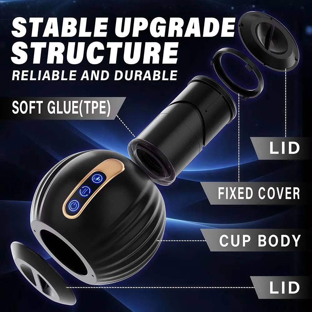 Automatic Male Masturbator Telescopic Rotation Vagina Masturbation Adults Sex Toys for Men Piston Open-ended Mastubators Cup