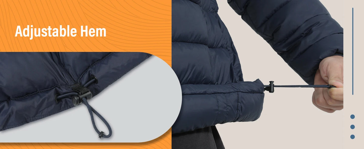 Pioneer Camp Mens Lightweight Packable Puffer Jacket Winter Insulated Puffy Coat Water Repellent Warm Quilted Jackets Travel