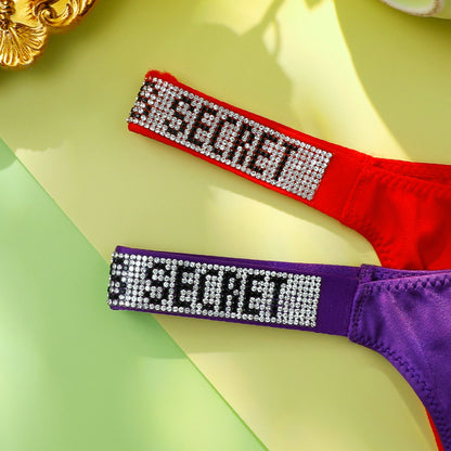 Women's Shine-Strap Thong Panty