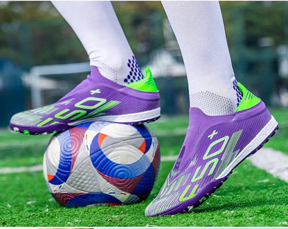 New Men's Soccer Shoes Cleats Non Slip Fg Grass Comfortable Indoor Football Boots Ultralight Sport Turf Futsal Adult Non-Slip