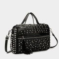 Women's Vintage Rivet PU Leather Tote Bag – Large Capacity, 3 Colors, 2 Sizes