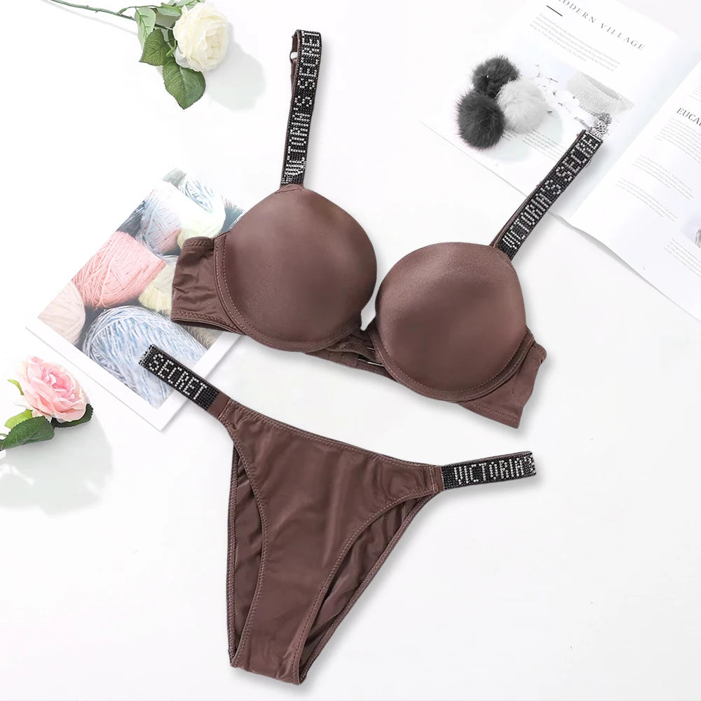 Women's Seamless Underwire Bra & Panty Set