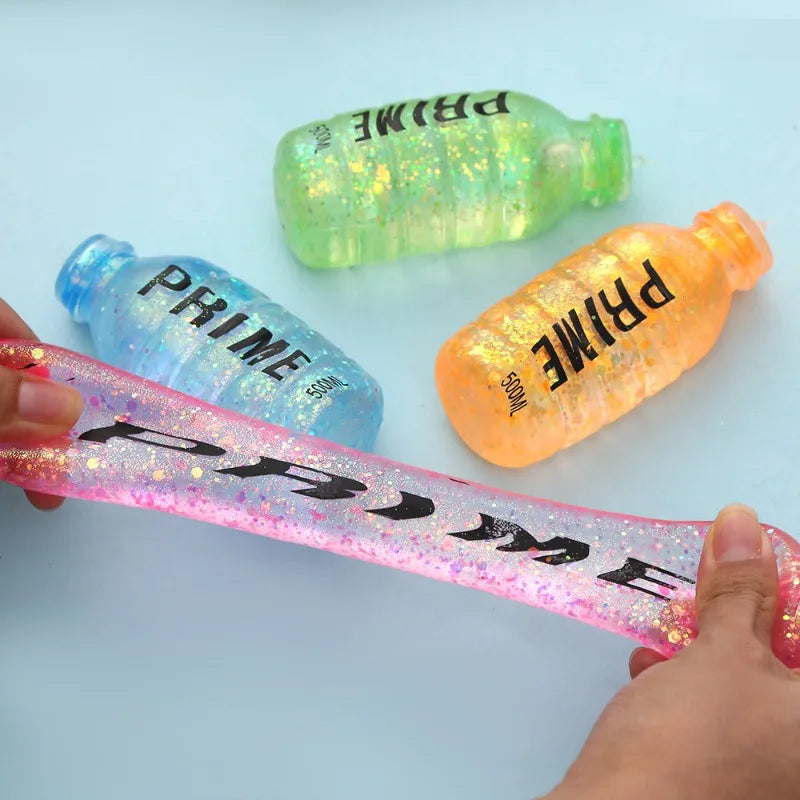 Tabas Squishy Beverage Bottle Squeeze Toy Soft Aurora Maltose Fidget Squishes Fun Stress Relief Sticky Toy Relieve Anxiety Gift
