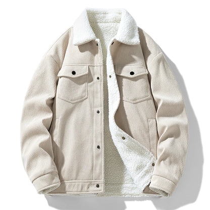 Men's Jackets and Coats Fashion Warm Corduroy Thick Coats 2026 Winter Fashion Men's Coats Down Jackets Men's Cotton Clothing