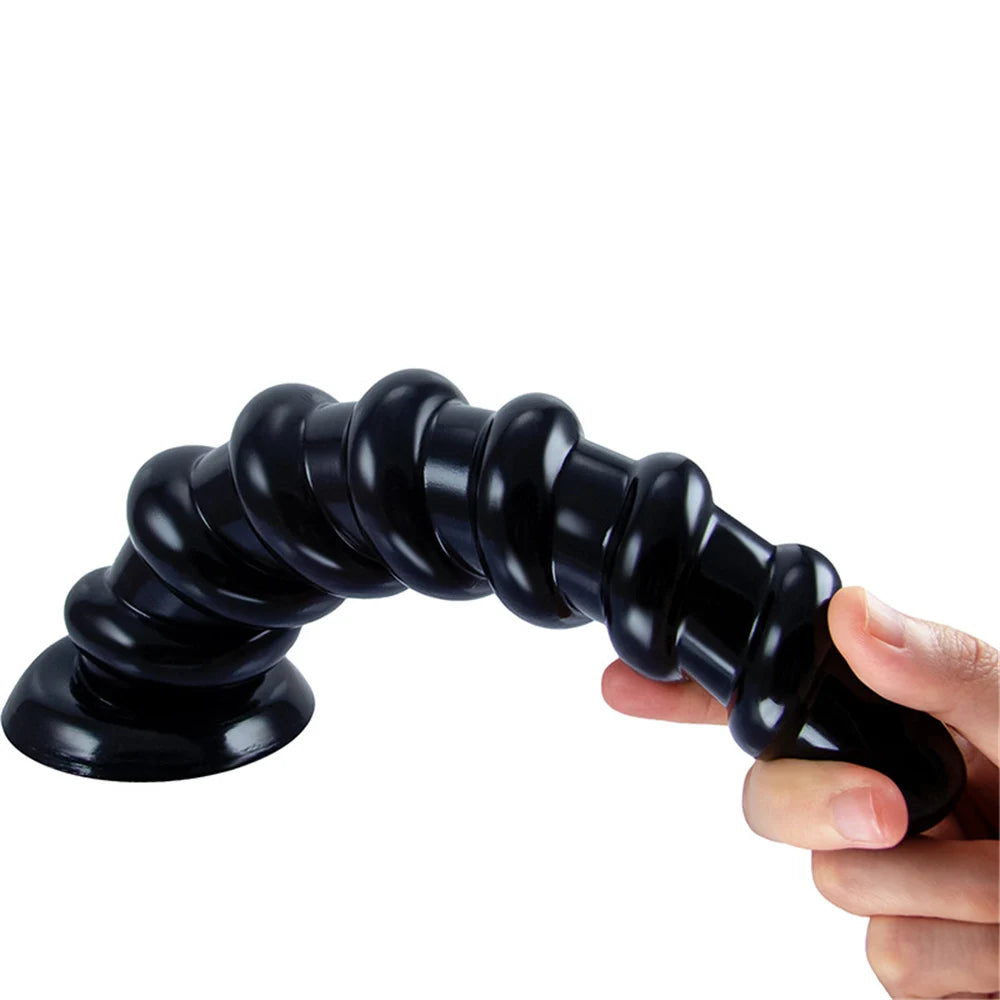 Huge Spiral Anal Butt Plug Dildo Beads Buttplug Dildo Prostate Massager Masturbators Adult Toy Sexy Toys ForGay Men Woman 18+