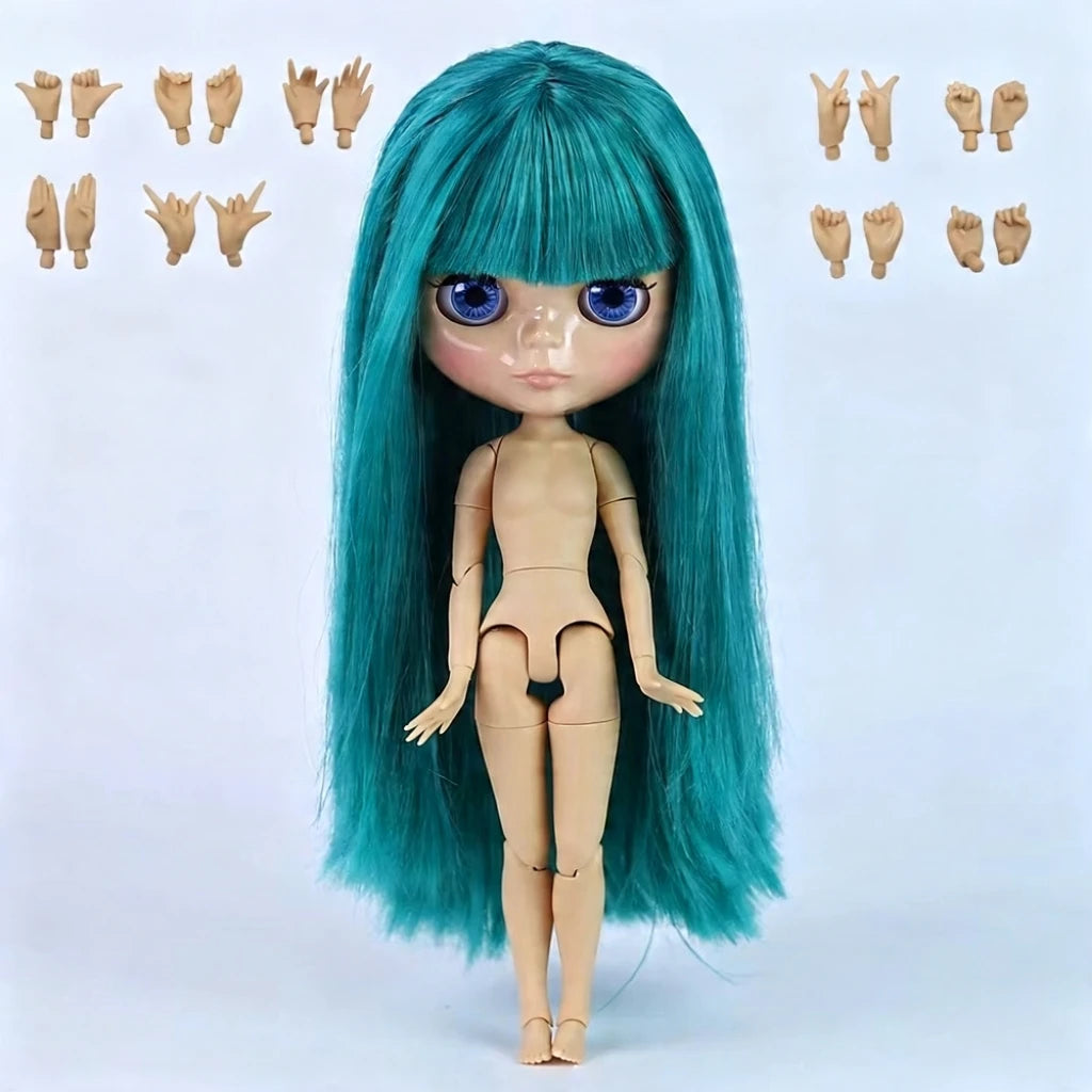 ICY DBS Blyth doll White Skin Glossy face Matte face Joint body with hand set A&B 1/6 bjd suitable diy makeup Special price