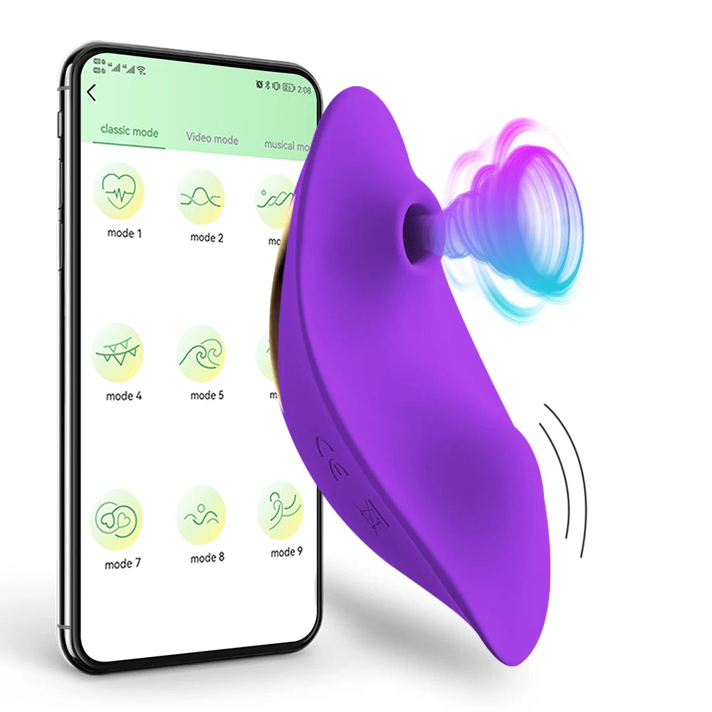 App-Controlled Wearable Suction Vibrator
