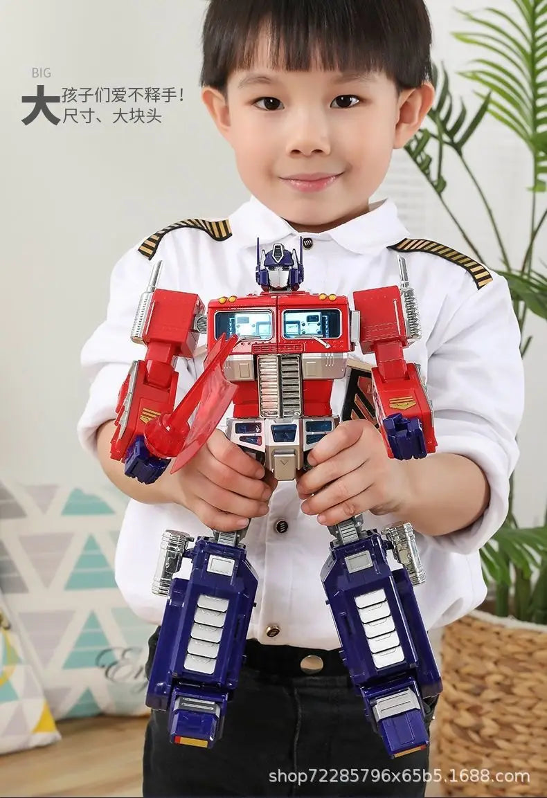 Transforming Action Figure 32cm Optimu Prim XP10 Commander Transformation Robot Toy Alloy Car Children's Toy Gift
