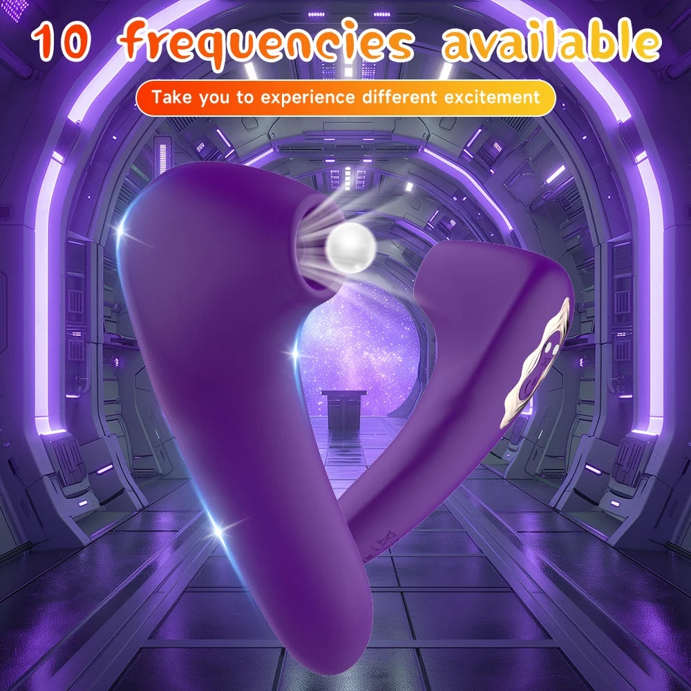Powerful Clitoris Sucking Tongue Vibrator for Women 10 Vibration Modes  Nipples Suction Stimulator Clitoral Massager Sex Toy