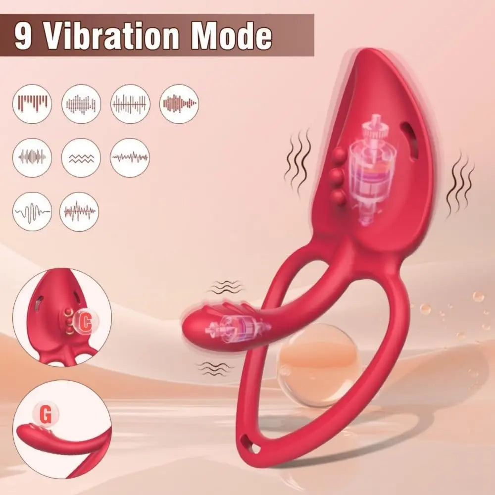 Adult Sex Toys Wearable Panty Vibrator for Couple Women,Vibrating Penis Ring Clitoral Stimulator,Female Sex Toy with APP Control