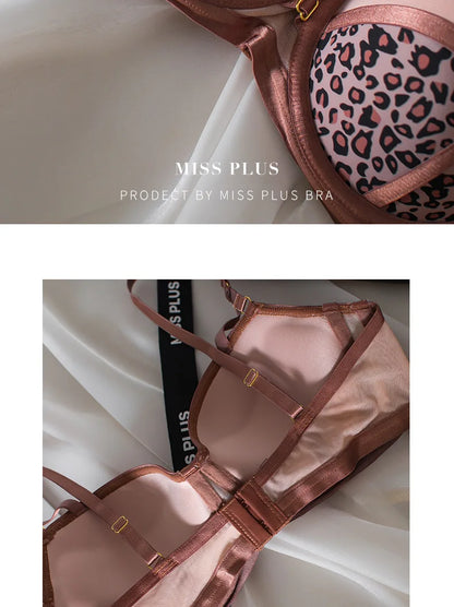 Women's Leopard Print Bra Set
