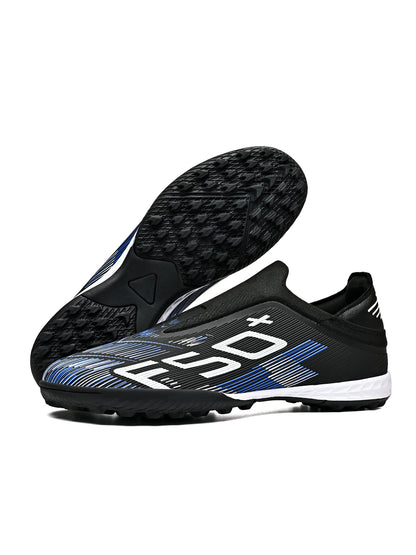 Unisex Adult TF Soccer Shoes Air-permeable PU Blended Fabric Dense Rubber Stud Anti-slip Wearproof Artificial Turf Daily Trainin
