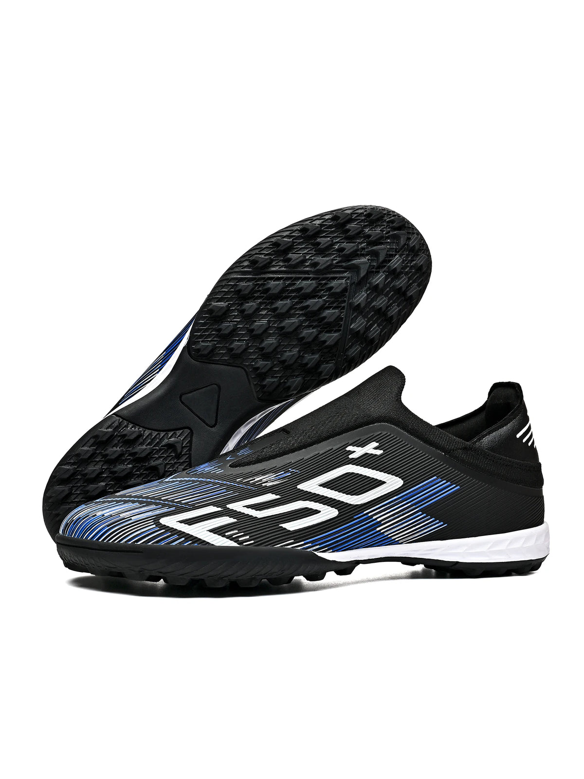 High Grip Unisex Soccer Trainers PU Woven Upper Rubber TF Studs Anti-Slip Breathable Men Outdoor Cleats