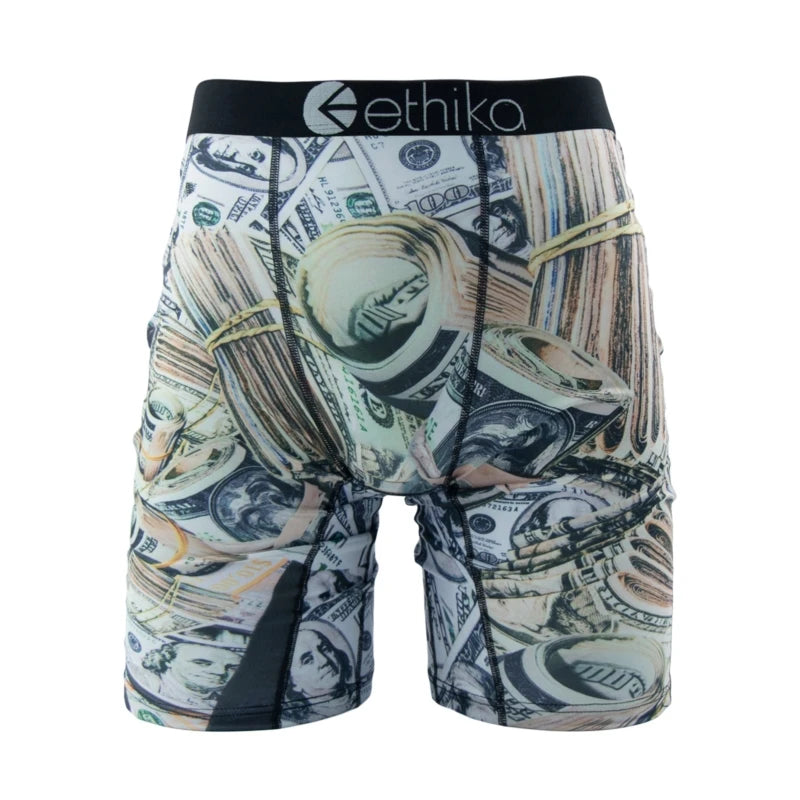 ETHIKA 1Pcs Sexy Men Underwear Boxers Breathable Man Swimming Underpants Plus Size S-3XL Mens Panties Trunks Men's Boxer Briefs