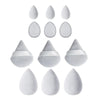 12-Piece All-Purpose Makeup Sponge Set, Made of 3 Loose Powder Puffs, 3 Mini Air Cushion Puffs, 3 Beauty Eggs and 3 Mini Beauty