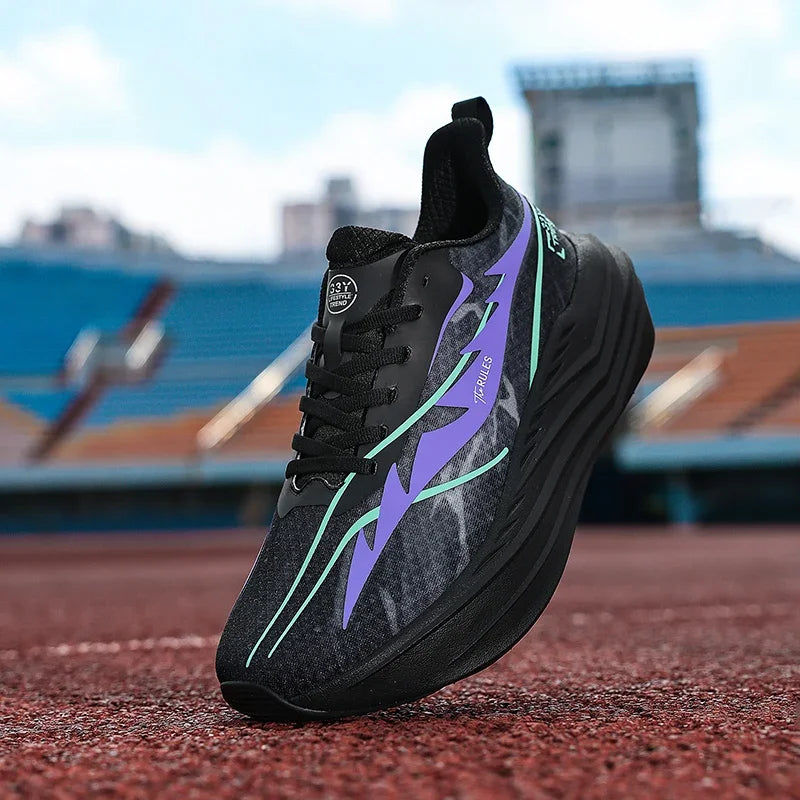 Men's Running Shoes Breathable Couple Trainer Race Luxury shoes Sneakers Mesh Outdoor Non-Slip Jogging Cushioning Off-road Shoes