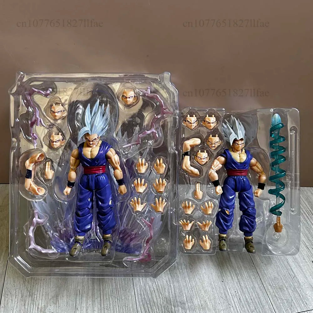 Dragon Ball Wild Beast Son Gohan Shf Exclusive CJ Edition Shf Son Gohan Beast Action Figure Model Toys Joint Movable Room Decor