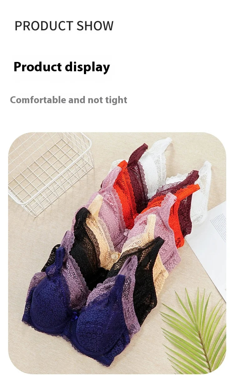 Women's Plus-Size Lace Support Bra