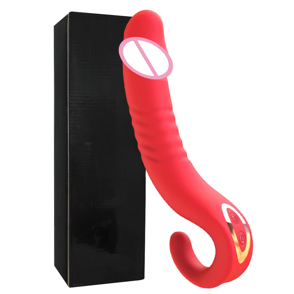 Powerful Telescopic Dildo Vibrator Female G-spot Clitoral Anal Stimulator Vagina Massager Sex Toy Couple Adult Supplies