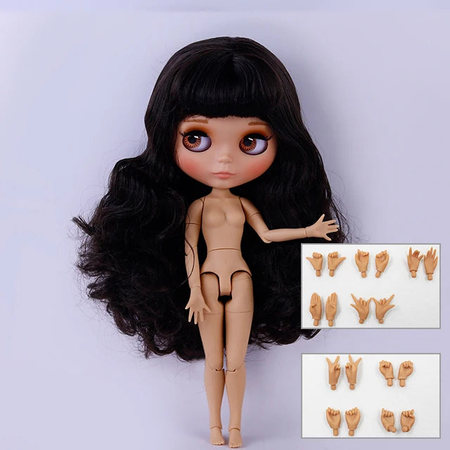 ICY DBS Blyth Doll BJD Joint Body tan Skin Matte Face New face Set Doll 1/6 30cm Gift Anime SD