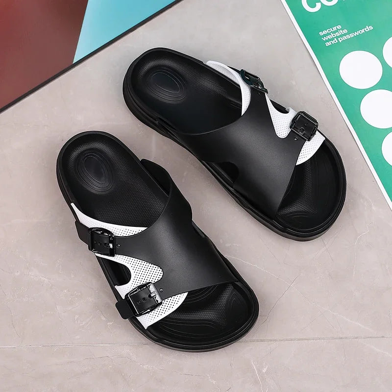Summer Men Casual Sandals Outdoor Climbing Classic Roman Leather Beach Comfortable Trekking Hiking Fishing Fashion Slippers