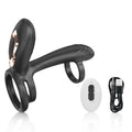 Vibrating Cock Ring with 360° Twisting G-Spot Stimulator – Penis Ring Couple Sex Toys Penis Sleeve Extender Vibrator for Men