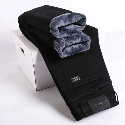 Men's Fleece-Lined Stretch Jeans