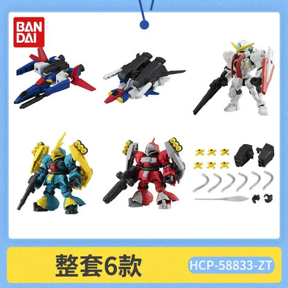 Bandai Gashapon Mobile Suit Ensemble (MSE) Gundam RX-78-2 Strike Hi-Nu Wing Astray ZZ Barbatos Assemble Model Kit Toy