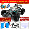 Super Brushless 80KM or 50KM/H 4WD RC Car With LED Remote Control Cars High Speed Drift Racing 4x4 Off Road Truck Kid Adult Toy