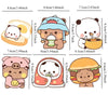 Bubu and Dudu Fridge Magnets Kawaii Panda Yier Refrigerator Magnets Sticker Home Decor Sticker Creative Anime Home Accessories