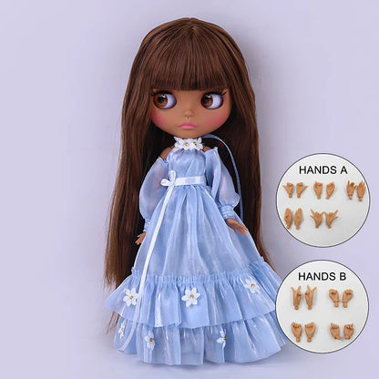 ICY DBS Blyth Doll BJD Joint Body dark Skin Set 1/6  30cm Girl  Gift Anime SD