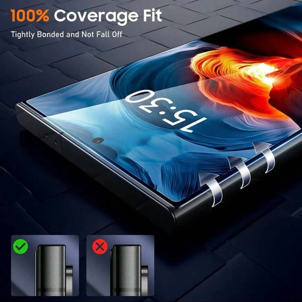 3Pcs Oleophobic Coating Dust Free Easy Installation Screen Protector for Samsung Galaxy S25 S24 S21 S22 S23 Ultra Plus Glass